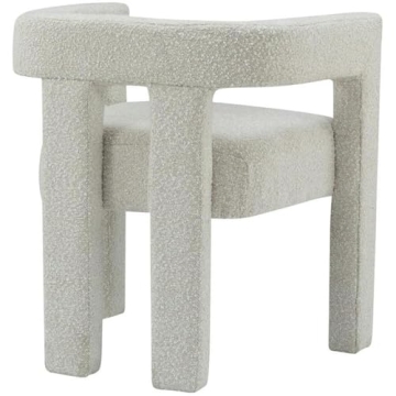 Meridian Furniture Athena Dining Chair in Cream Boucle