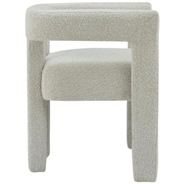 Meridian Furniture Athena Dining Chair in Cream Boucle