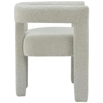 Meridian Furniture Athena Dining Chair in Cream Boucle