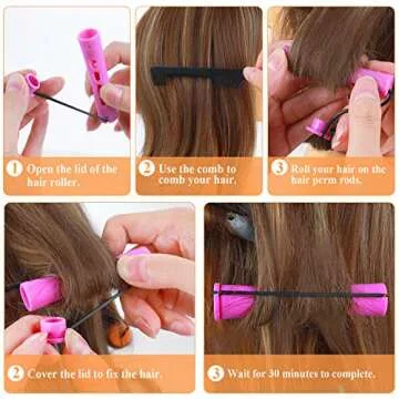 SPTHTHHPY Perm Rods Set - 100 Pieces for Stunning Hair Curls