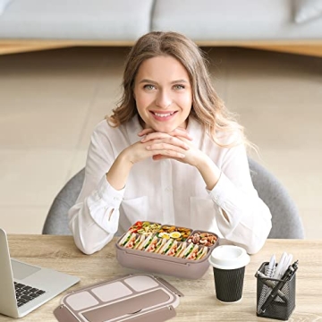 Bento Box for Adults - 4 Compartment Lunch Box