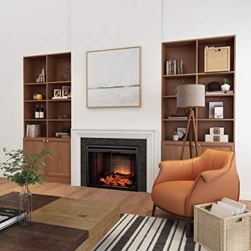 PuraFlame Klaus Electric Fireplace Insert for Cozy Ambiance