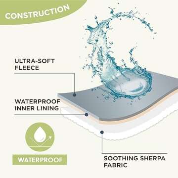 Lesure Waterproof Dog Blanket for Large Dogs - Stylish and Practical