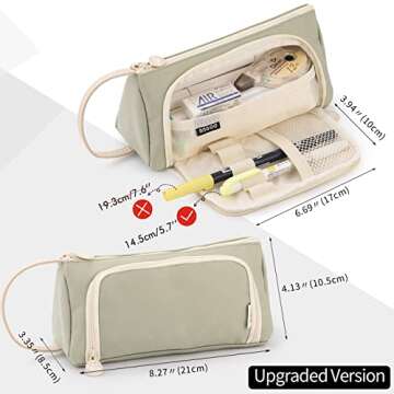 EASTHILL Large Capacity Pencil Case Pouch for Stationery