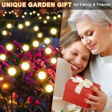 NBQQ Solar Garden Lights - Magical Firefly Illumination
