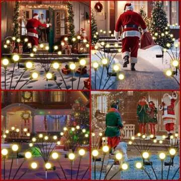 NBQQ Solar Garden Lights - Magical Firefly Illumination