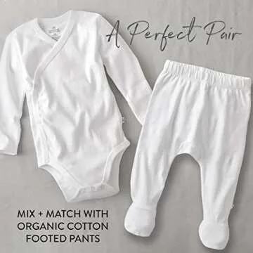 HonestBaby Baby Boys 3-pack Organic Cotton Long Sleeve Side-snap Kimono Bodysuits And Toddler T-Shirt Set, Honestly Pure White, Newborn US
