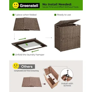 Greenstell Laundry Hamper - Stylish & Functional 110L