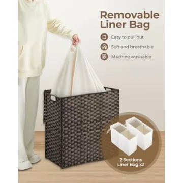 Greenstell Laundry Hamper - Stylish & Functional 110L