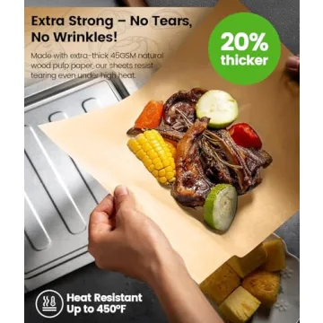 200 PCS Unbleached Parchment Paper Sheets for Baking 12x16 Inches, Non-Stick and Non-Toxic Pre-cut P...