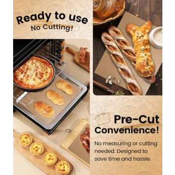 200 Pcs Non-Toxic Pre-Cut Parchment Paper Sheets for Baking