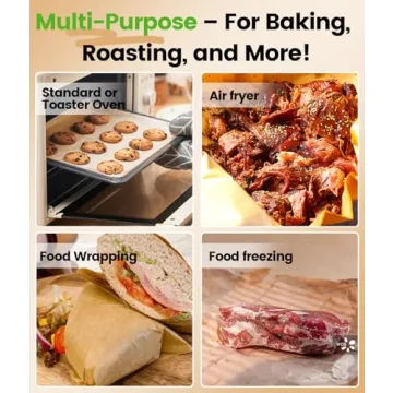 200 Pcs Non-Toxic Pre-Cut Parchment Paper Sheets for Baking