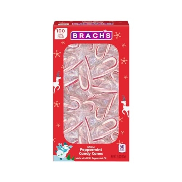 Brach's Mini Candy Canes - 100 Count for Holidays
