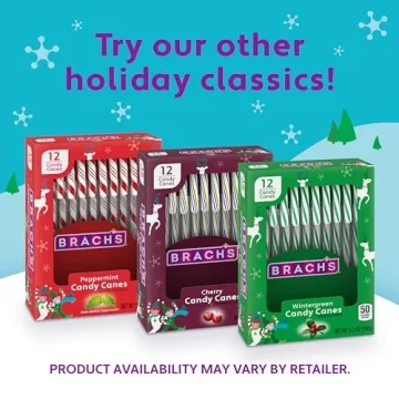 Brach's Mini Candy Canes - 100 Count for Holidays