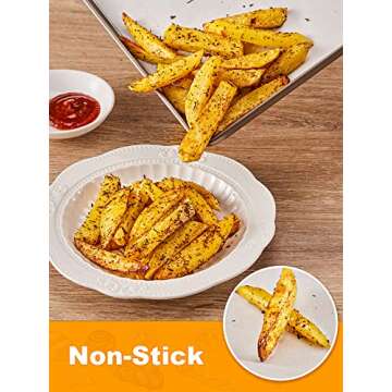 SMARTAKE 300 Pcs Parchment Paper Baking Sheets - Non-Stick