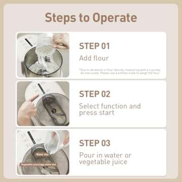 Joydeem Electric Pasta Maker Machine for Homemade Noodles