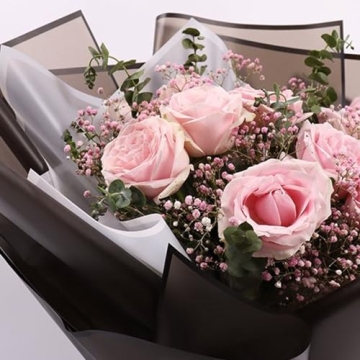 Corkwaw Black Border Waterproof Wrapping Paper 20 Pcs