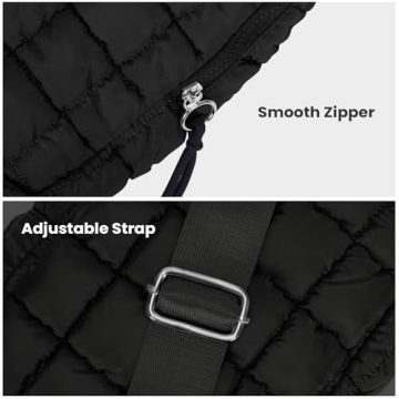Stylish YFGBCX Puffer Quilted Sling Bag for Women