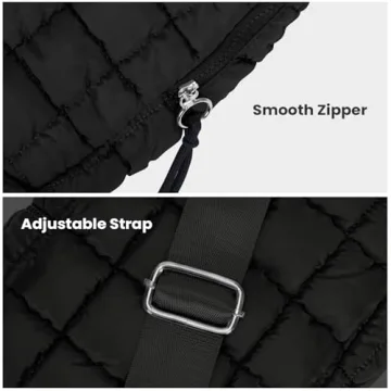 Stylish YFGBCX Puffer Quilted Sling Bag for Women