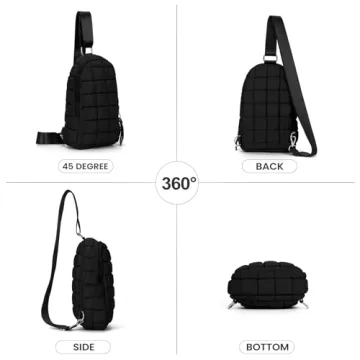 Stylish YFGBCX Puffer Quilted Sling Bag for Women