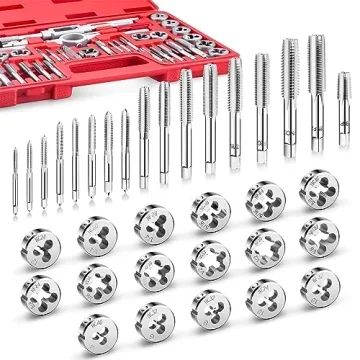 EFFICERE 40-Piece Premium Tap and Die Set for All Tasks