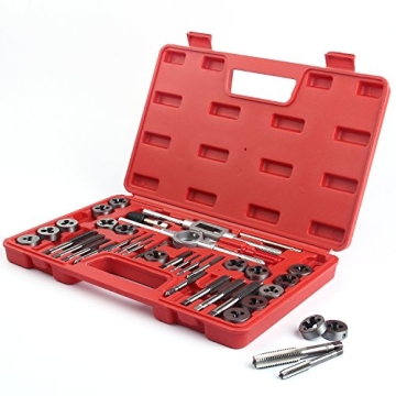 EFFICERE 40-Piece Premium Tap and Die Set for All Tasks