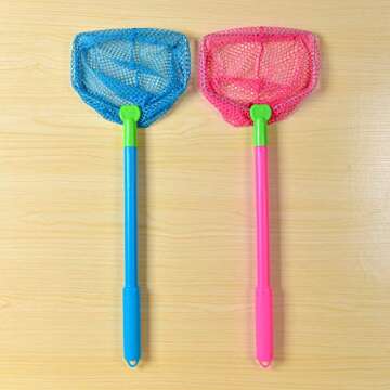 Coopay 2 Pieces Butterflies Fishing Net - Outdoor Bug Catching Nets