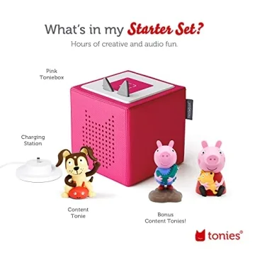 Toniebox Starter Set with Peppa Pig, George, and Playtime Puppy