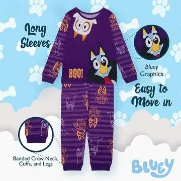 Bluey Little Girls’ Perfect Pajama Set for Ages 3-4