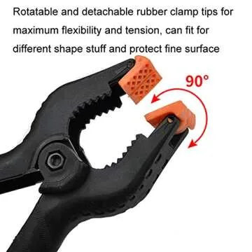 10 Pieces 2.56 Inch Small Photography Backdrop Clips Photography A Clips Woodworking Clamp Photography Backdrop Support Spring Clamp for Muslin Canvas Paper Photo Studio Backdrops Background, Black