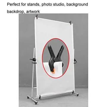 10 Pieces 2.56 Inch Small Photography Backdrop Clips Photography A Clips Woodworking Clamp Photography Backdrop Support Spring Clamp for Muslin Canvas Paper Photo Studio Backdrops Background, Black