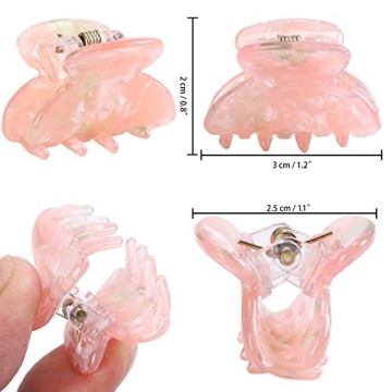 12PCS Small Claw Jaw Hair Clips for Women Girls