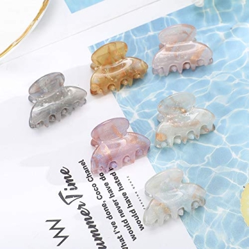 12PCS Small Claw Jaw Hair Clips for Women Girls
