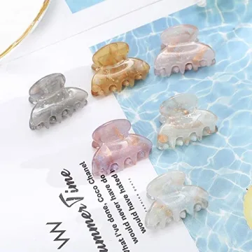 12PCS Small Claw Jaw Hair Clips for Women Girls
