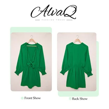 AlvaQ Summer Flowy Wide Leg Romper with Pockets