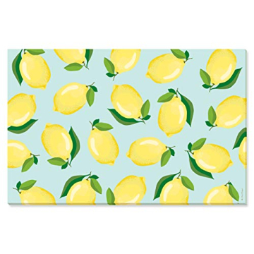 Faux Designs Lemon Placemats Elegant Dining Decor 25 Count