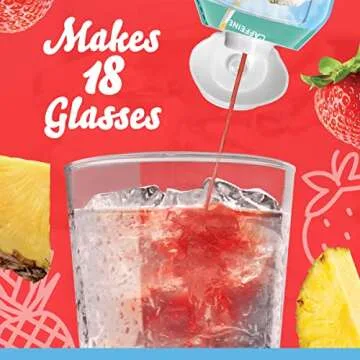 Crystal Light Strawberry Pineapple Caffeine Drink Mix