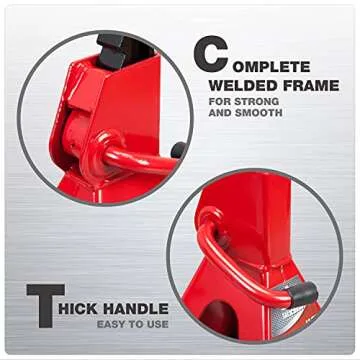 Jack Boss 3 Ton Adjustable Jack Stands for Cars