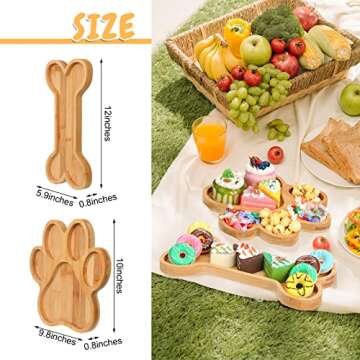 Sintuff Cute Bamboo Charcuterie Boards for Dog Lovers