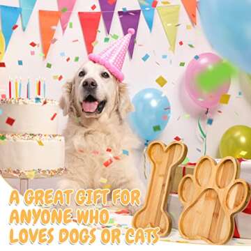 Sintuff Cute Bamboo Charcuterie Boards for Dog Lovers