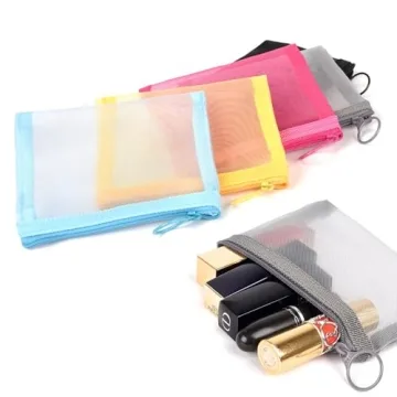 Patu Mini Zipper Mesh Bags for Travel and Organization