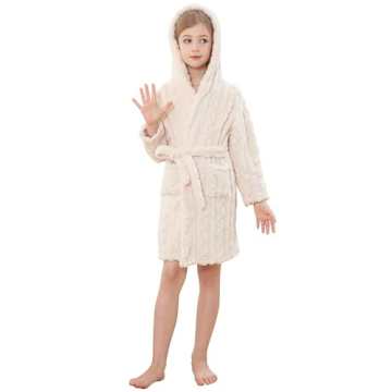 Comfy Cute Hooded Robe for Girls - Perfect for Toddlers