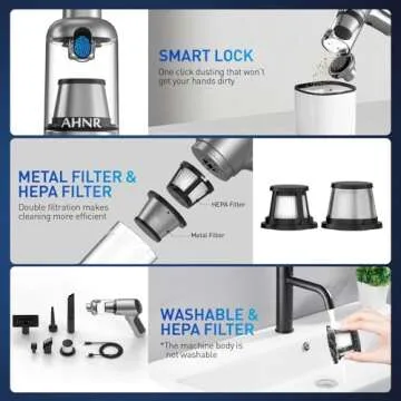 Powerful Cordless AHNR Handheld Car Vacuum Cleaner