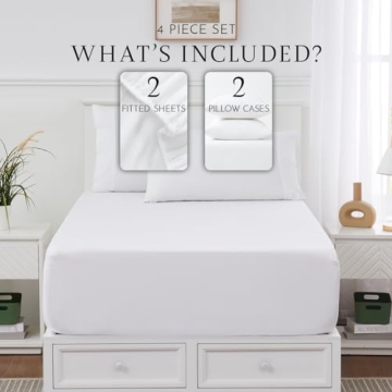 Comfortable Cotton Rich Twin XL Sheet Set with Pocket