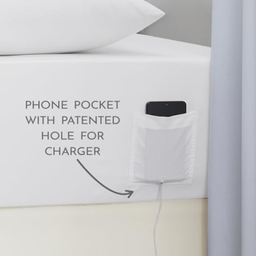 Comfortable Cotton Rich Twin XL Sheet Set with Pocket