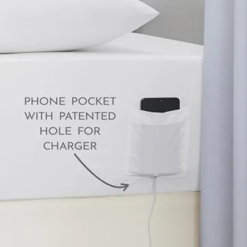 Comfortable Cotton Rich Twin XL Sheet Set with Pocket