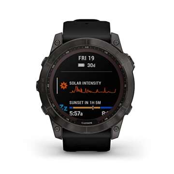 Garmin Fenix 7X Solar Smartwatch - Rugged GPS Touchscreen with Multi-Sport Tracking