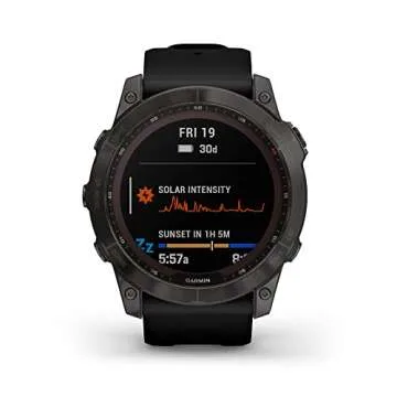 Garmin Fenix 7X Solar Smartwatch - Rugged GPS Touchscreen with Multi-Sport Tracking