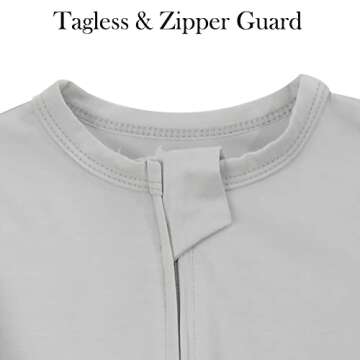 Aablexema Baby Footie Pajamas - Soft Bamboo Zipper PJs