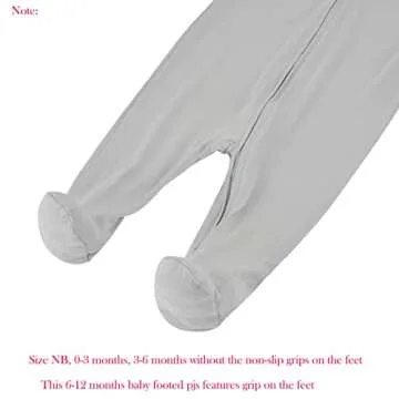Aablexema Baby Footie Pajamas - Soft Bamboo Zipper PJs